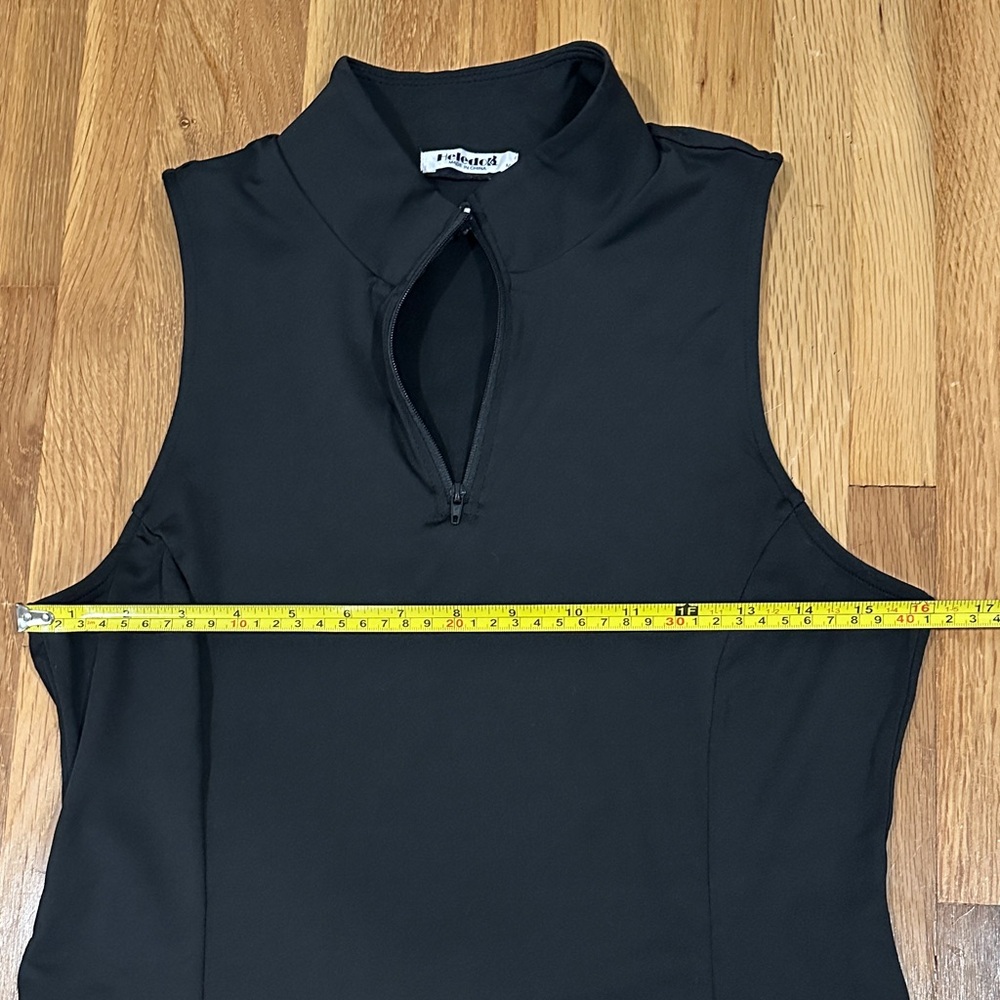 Heledo | Women’s Black Sleeveless Dress with Shorts Set - Picture 7 of 16